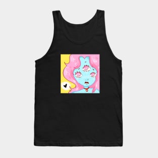 Alien kawaii girl by mamitheartist Tank Top